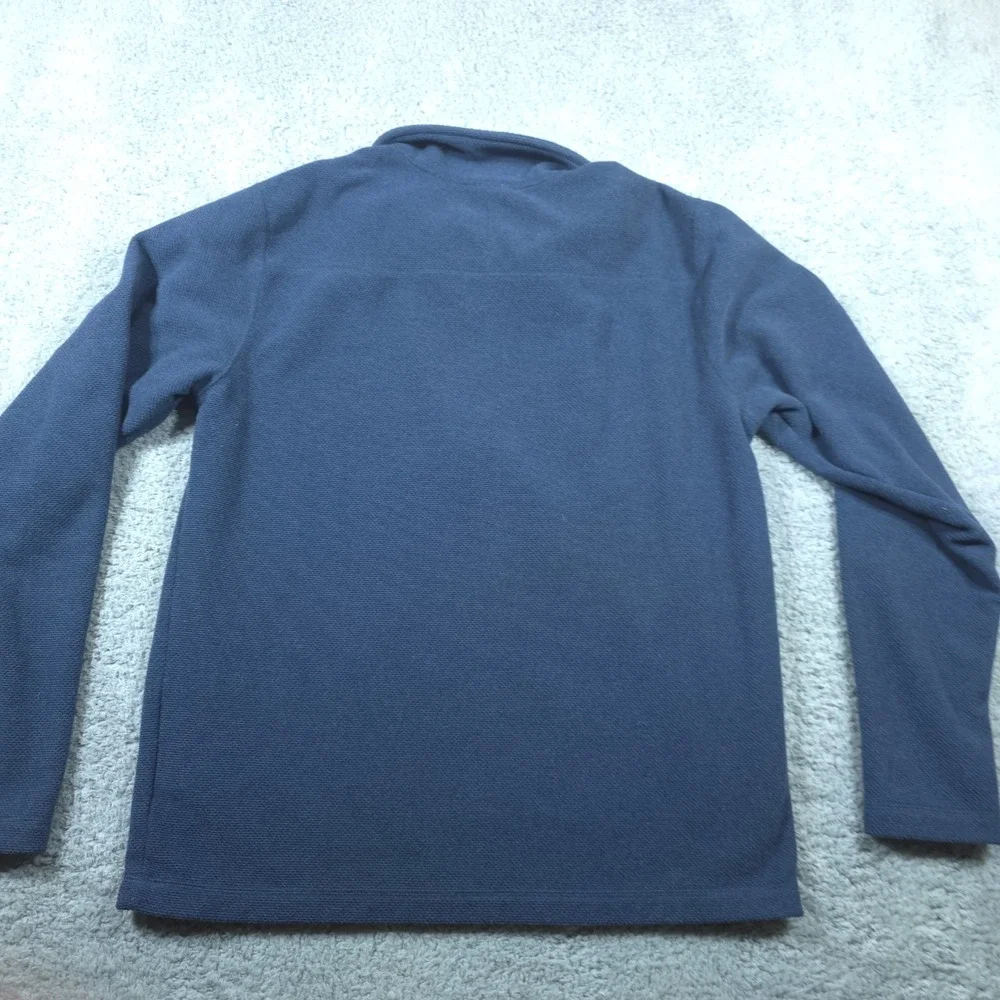 North Face Sweater Mens MD Blue‎ Fleece Outdoor Pullover Zip Sweatshirt Hiking